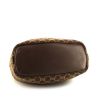 Bolso de mano Gucci Vintage en lona monogram marrón y cuero marrón - Detail D4 thumbnail