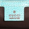 Bolso de mano Gucci Gucci Vintage en lona monogram beige y cuero azul - Detail D3 thumbnail