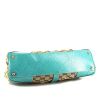 Bolso de mano Gucci Gucci Vintage en lona monogram beige y cuero azul - Detail D4 thumbnail