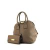 Burberry Orchad handbag in taupe grained leather - 00pp thumbnail