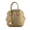 Burberry Orchad handbag in taupe grained leather - 360 thumbnail
