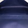 Pochette Hermes Médor en cuir box bleu - Detail D2 thumbnail
