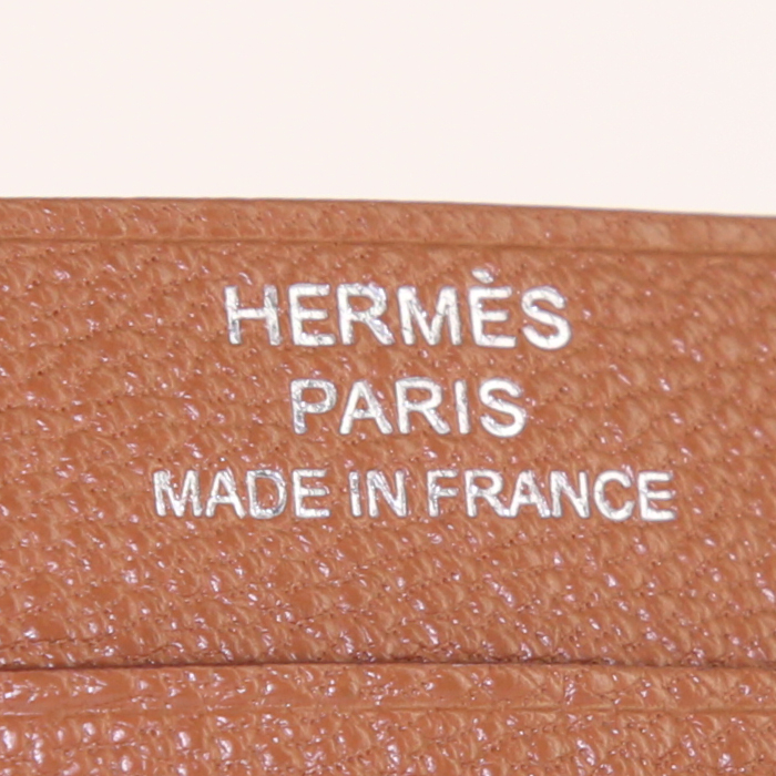 Hermès Zippy large model wallet in gold togo leather - Detail D3