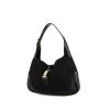 Gucci Jackie handbag in black canvas and black leather - 00pp thumbnail