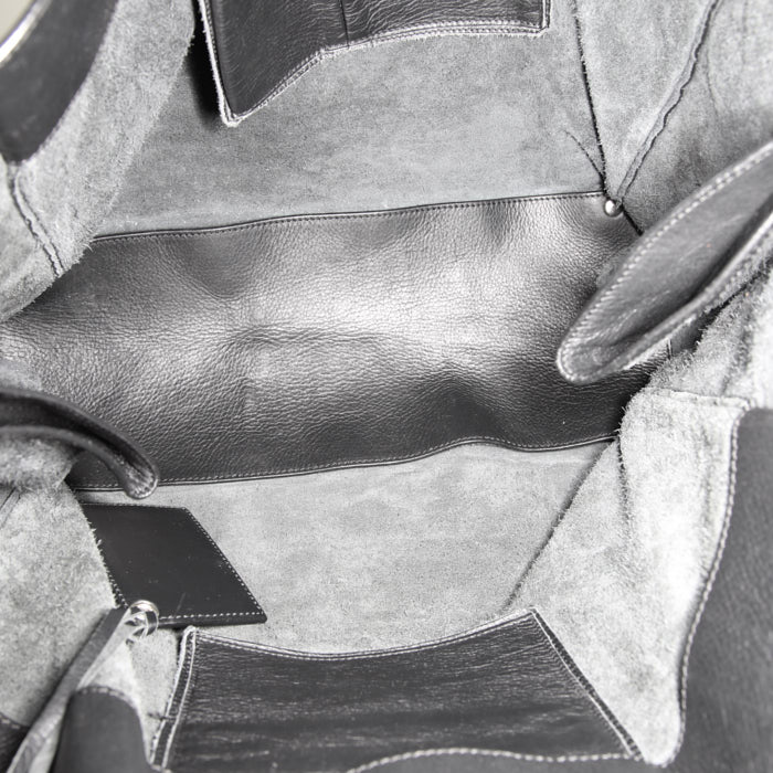 Bolso Cabás Balenciaga Papier en cuero negro - Detail D2