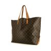 Shopping bag Louis Vuitton Piano in tela monogram cerata e pelle naturale - 00pp thumbnail
