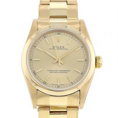 Rolex Oyster Perpetual watch in yellow gold Ref:  67488 Circa  1988