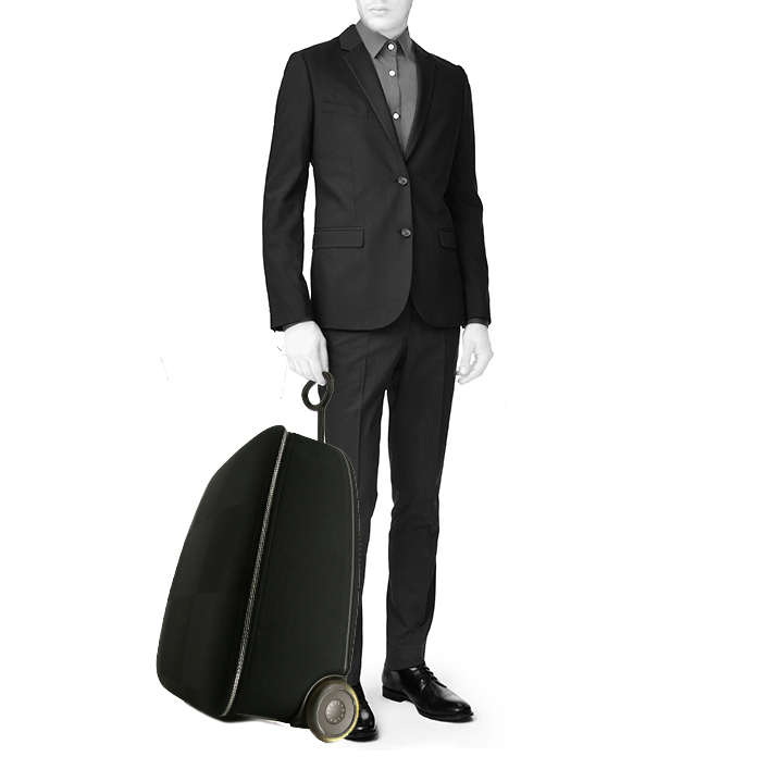 Louis Vuitton Pegase soft suitcase in black damier canvas - Detail D1