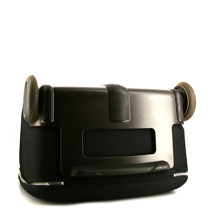 Valigia flessibile Louis Vuitton Pegase in tela a scacchi nera - Detail D5