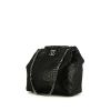 Bolso Cabás Chanel Grand Shopping en piel de pitón negra - 00pp thumbnail