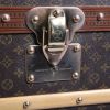 Louis Vuitton Malle Courrier mail trunk in brown monogram canvas and brown lozine (vulcanised fibre) - Detail D4 thumbnail