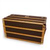 Louis Vuitton Malle Courrier mail trunk in brown monogram canvas and brown lozine (vulcanised fibre) - Detail D5 thumbnail