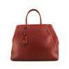 Fendi handbag in pomegranate red leather - 360 thumbnail