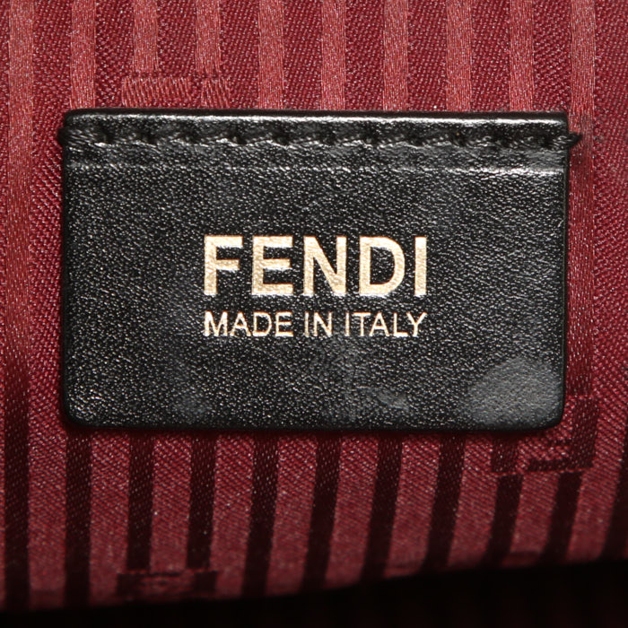 Bolso de mano Fendi en cuero rojo granate - Detail D3