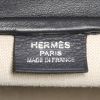 Hermès Cavour travel bag in blue Cristobal taurillon leather and beige "H" canvas - Detail D4 thumbnail