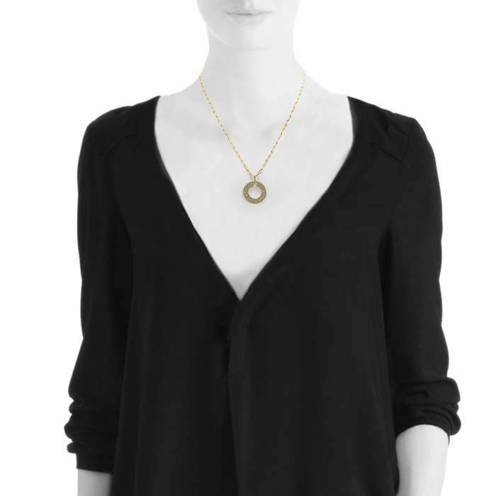 Collana Dinh Van Cible in oro giallo e diamanti - Detail D1