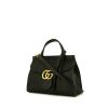 Bolso bandolera Gucci GG Marmont mini en cuero negro - 00pp thumbnail