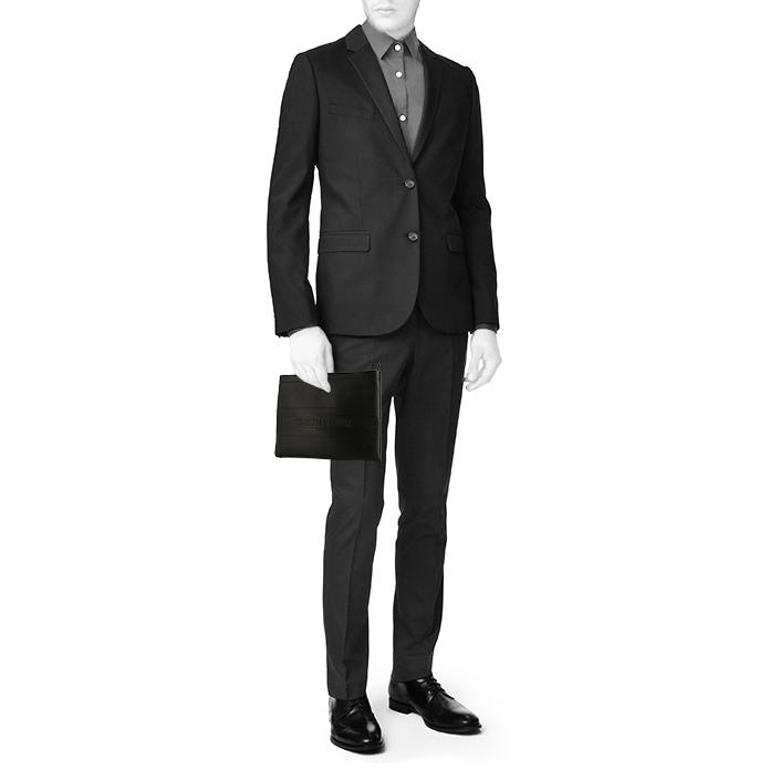 Dior pouch in black leather - Detail D1