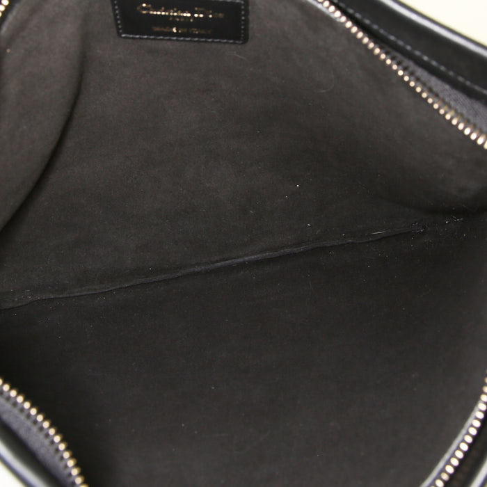 Bolsito de mano Dior en cuero negro - Detail D2