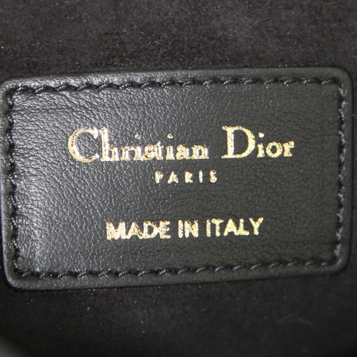 Dior pouch in black leather - Detail D3