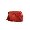 Gucci Soho Disco shoulder bag in red grained leather - 00pp thumbnail