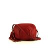 Gucci Soho Disco shoulder bag in red grained leather - 360 thumbnail