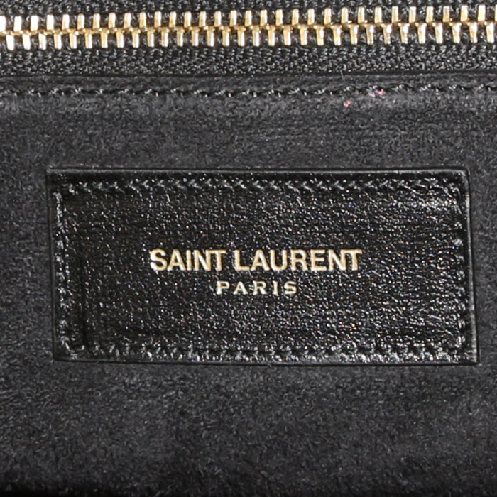 Sac à main Saint Laurent Sac de jour en cuir noir - Detail D3