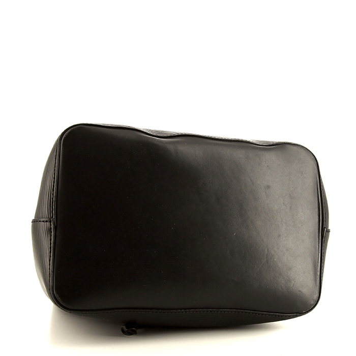 Sac bandoulière Louis Vuitton NéoNoé en cuir épi noir - Detail D5
