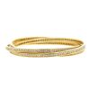 Cartier Trinity bracelet in yellow gold and diamonds - 00pp thumbnail