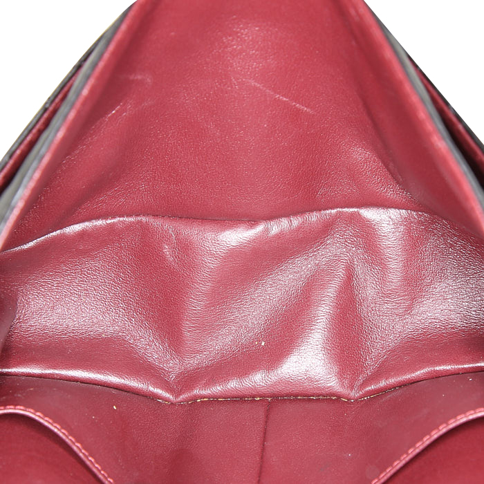 Chanel 2.55 handbag in black quilted leather - Detail D3