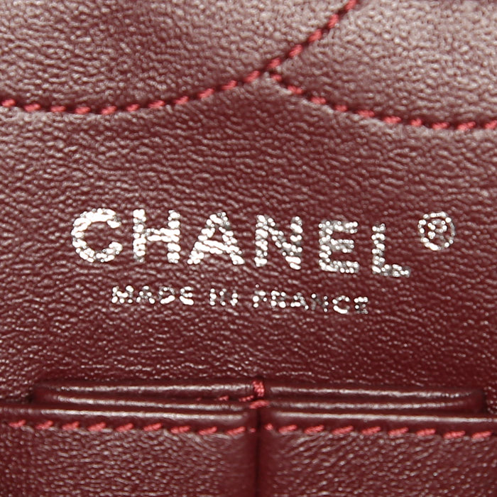 Bolso de mano Chanel 2.55 en cuero acolchado negro - Detail D4