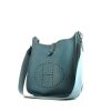 Hermes Evelyne shoulder bag in blue jean togo leather - 00pp thumbnail