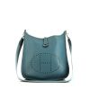 Hermes Evelyne shoulder bag in blue jean togo leather - 360 thumbnail