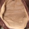 Fendi Spy handbag in brown monogram canvas and brown leather - Detail D2 thumbnail