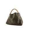 Shopping bag Louis Vuitton Artsy modello medio in tela monogram marrone e pelle naturale - 00pp thumbnail