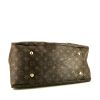Louis Vuitton Artsy medium model shopping bag in brown monogram canvas and natural leather - Detail D4 thumbnail