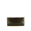 Hermès Faco pouch in brown crocodile - 360 thumbnail