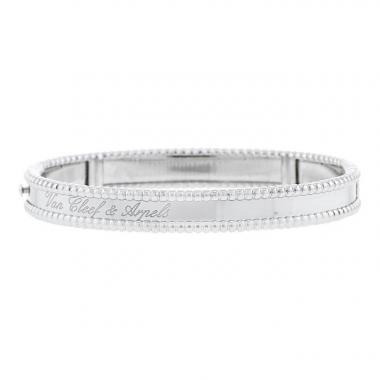 Van Cleef & Arpels Perlée Signature bracelet in white gold
