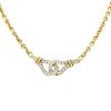 Cartier Agrafe necklace in yellow gold and diamonds - 00pp thumbnail