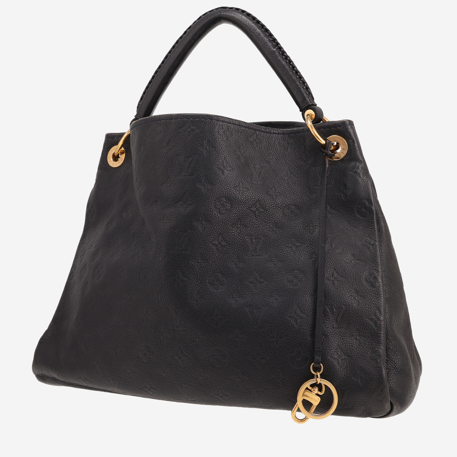 Louis Vuitton Artsy medium model shopping bag in blue empreinte monogram leather