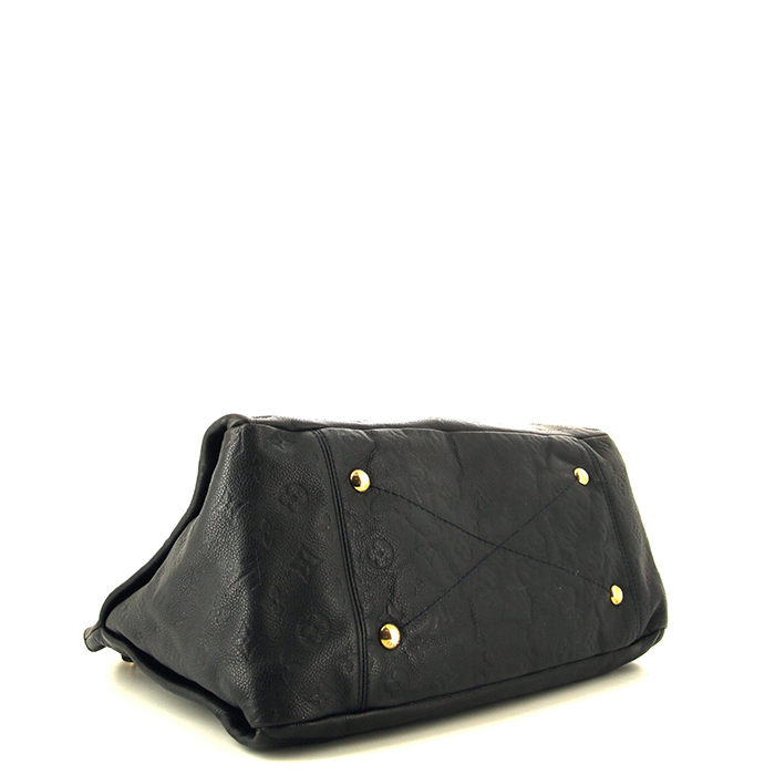 Shopping bag Louis Vuitton Artsy modello medio in pelle monogram con stampa blu - Detail D4