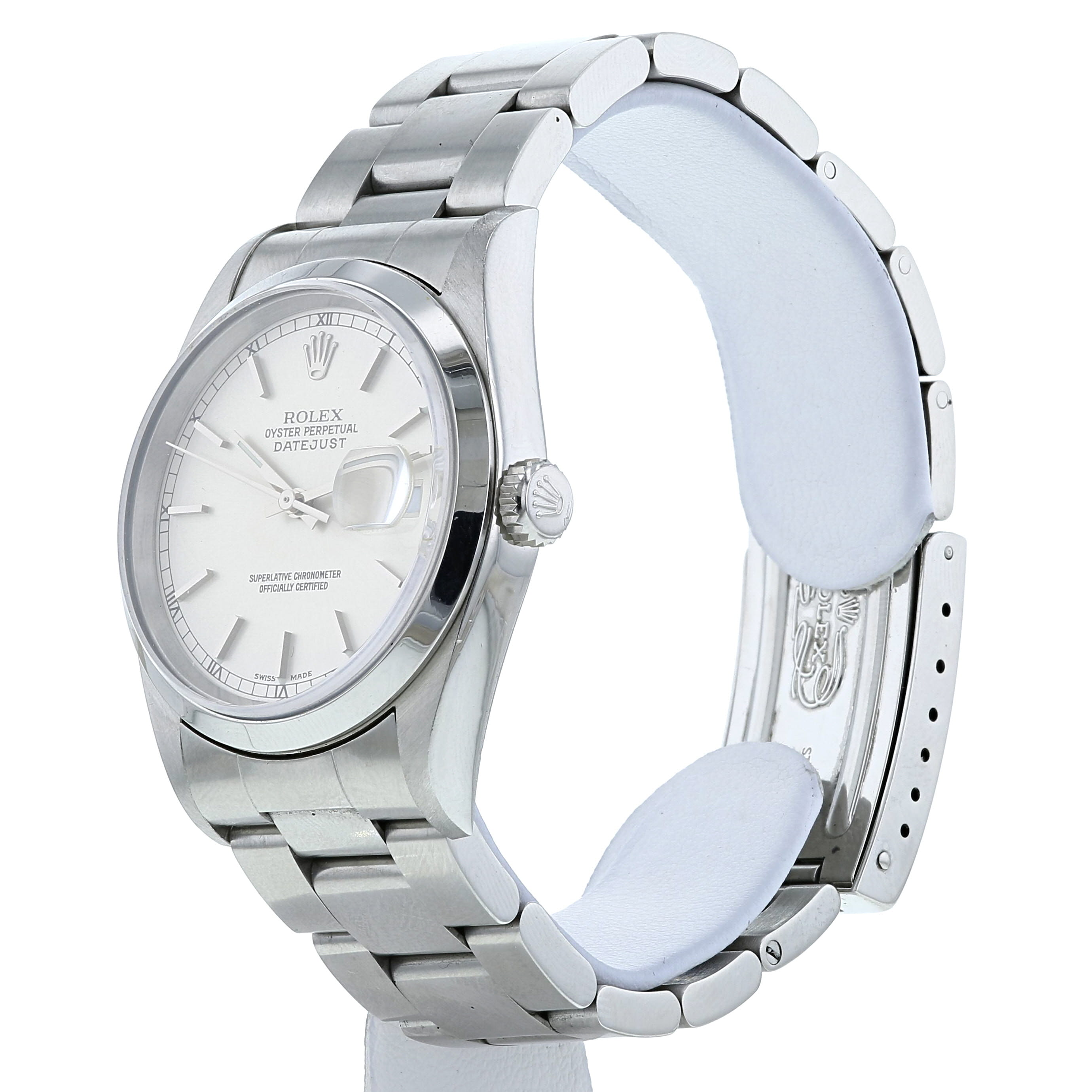 Rolex Datejust watch in stainless steel Ref:  16200 Circa  2002 - Detail D3