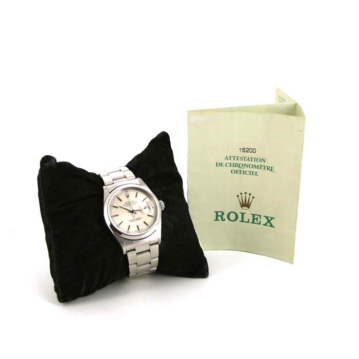 Rolex Datejust watch in stainless steel Ref:  16200 Circa  2002 - Detail D5