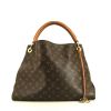 Louis Vuitton Artsy medium model handbag in brown monogram canvas and natural leather - 360 thumbnail