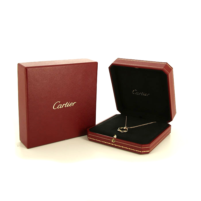 Collier Cartier Trinity en 3 ors et diamants - Detail D2