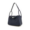 Hermes Lindy 26 cm handbag in Bleu Saphir Swift leather - 00pp thumbnail