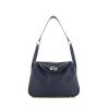 Hermes Lindy 26 cm handbag in Bleu Saphir Swift leather - 360 thumbnail