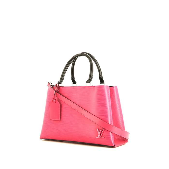 Borsa Louis Vuitton Capucines modello piccolo in pelle martellata rosa