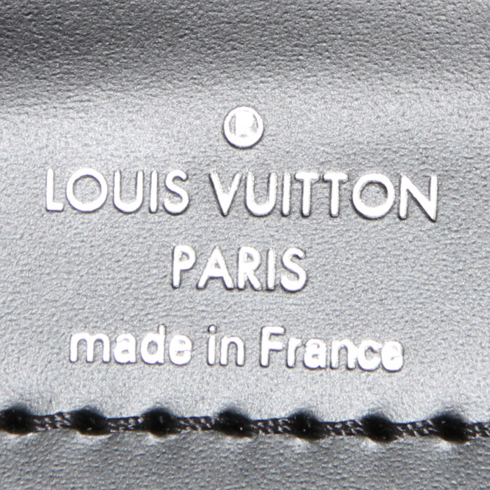 Bolso de mano Louis Vuitton Kleber modelo pequeño en cuero Epi rosa y cuero negro - Detail D4