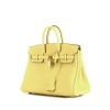 Hermes Birkin 25 cm handbag in Jaune Poussin togo leather - 00pp thumbnail